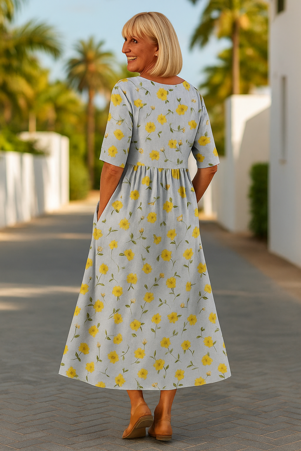Gabrielle – Robe d'été fluide confortable femme