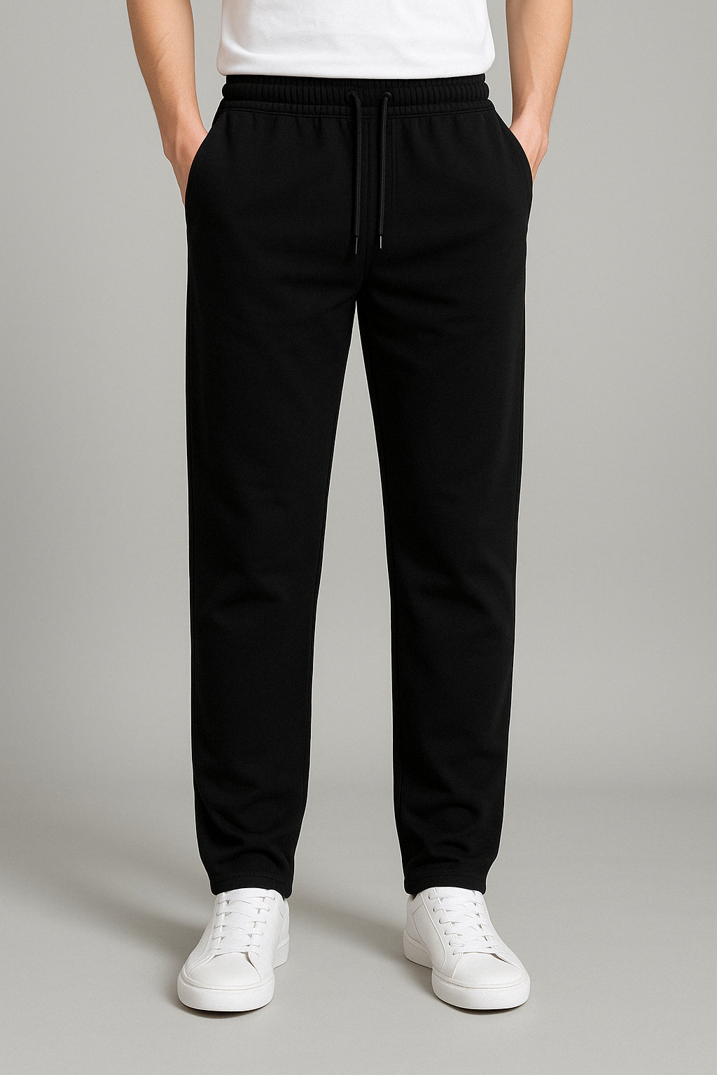 Pantalon de jogging pour homme automne doux mélange coton avec coupe décontractée Théo