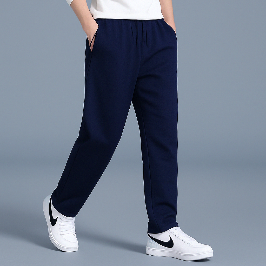 Pantalon de jogging pour homme automne doux mélange coton avec coupe décontractée Théo