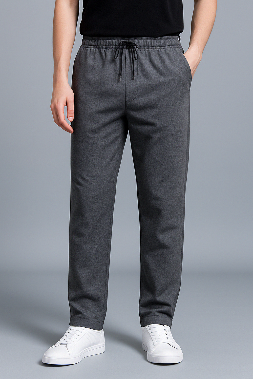 Pantalon de jogging pour homme automne doux mélange coton avec coupe décontractée Théo