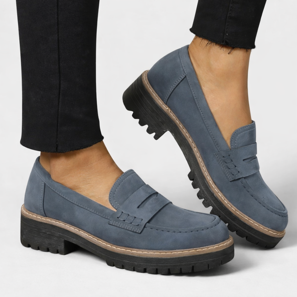Yasmine – Mocassins à semelle épaisse femme
