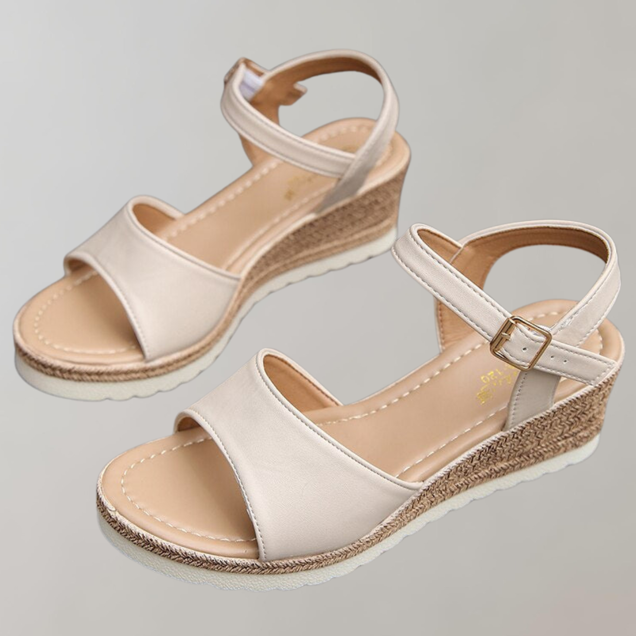 Hortense – Sandales compensées à brides réglables femme