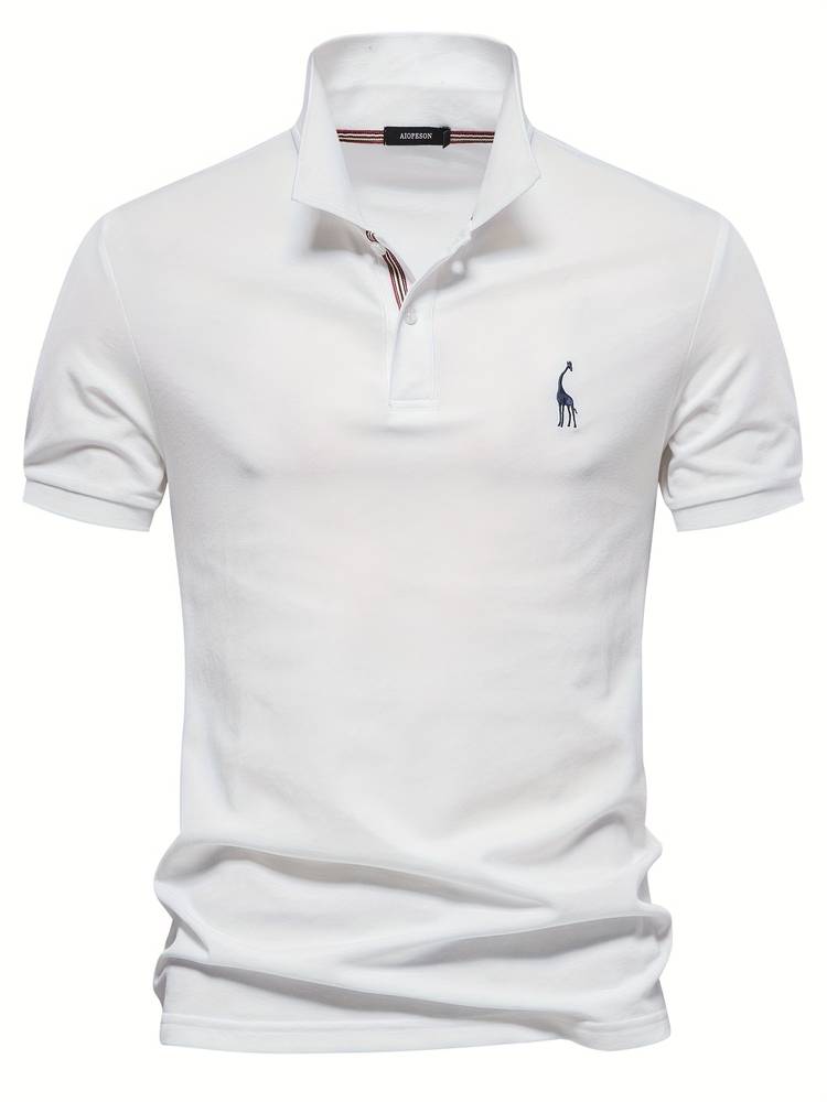 Polo homme élégant uni – coupe polyvalente et confort au quotidien