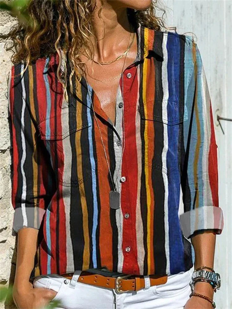 Blouse d’été élégante en polyester – style affirmé et confort longue durée