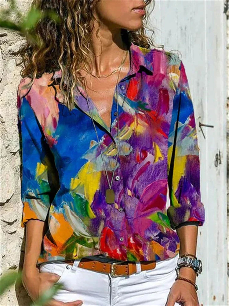 Blouse d’été élégante en polyester – style affirmé et confort longue durée