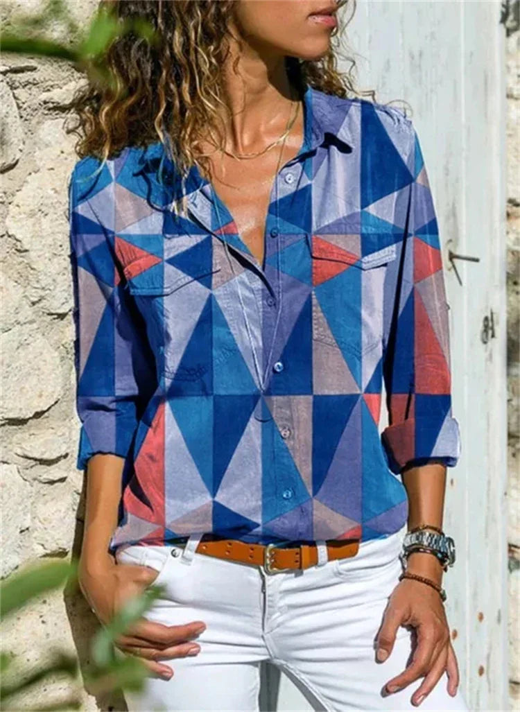 Blouse d’été élégante en polyester – style affirmé et confort longue durée