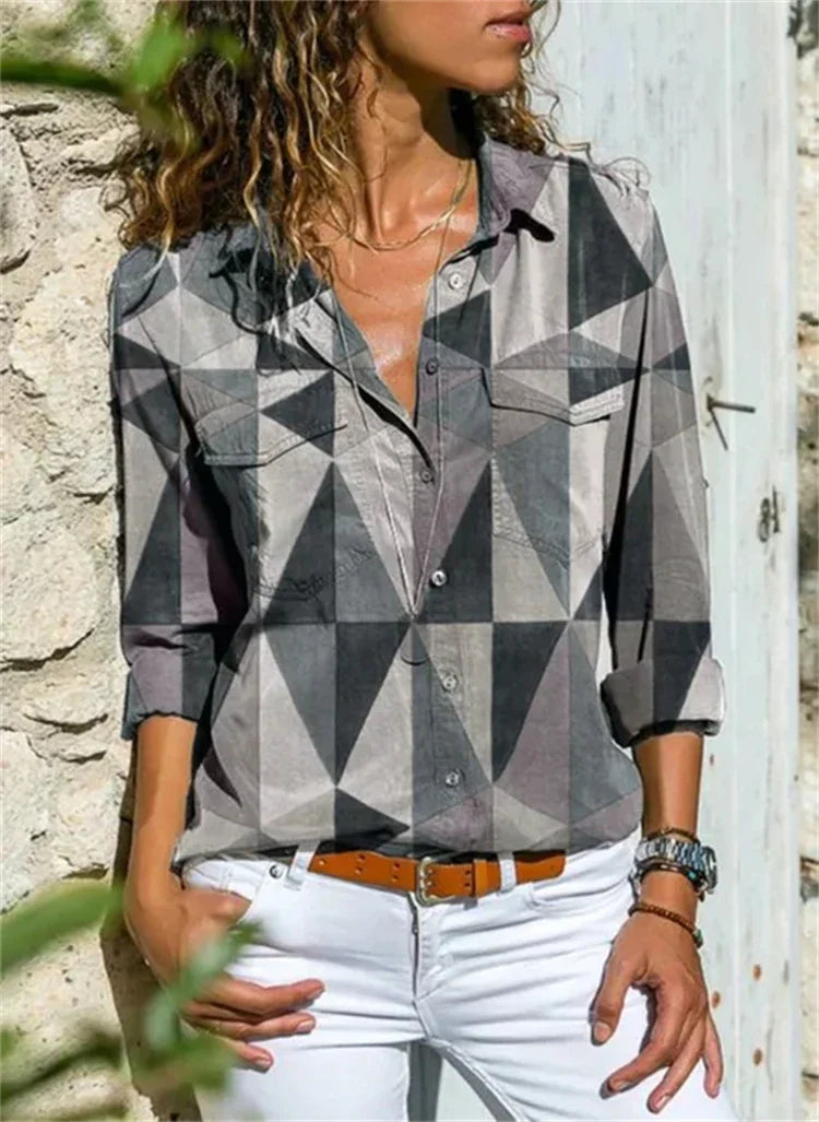 Blouse d’été élégante en polyester – style affirmé et confort longue durée