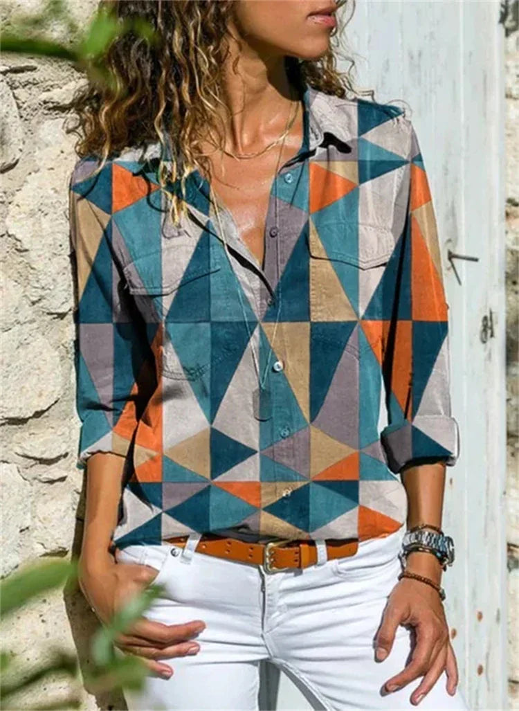 Blouse d’été élégante en polyester – style affirmé et confort longue durée