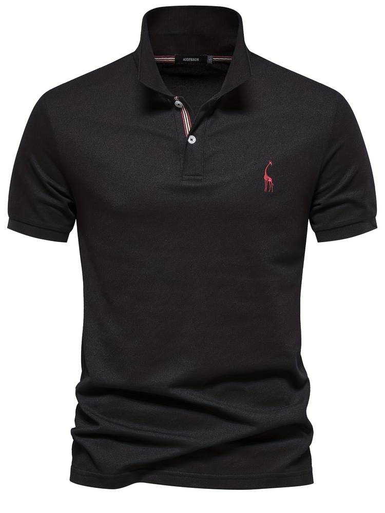 Polo homme élégant uni – coupe polyvalente et confort au quotidien