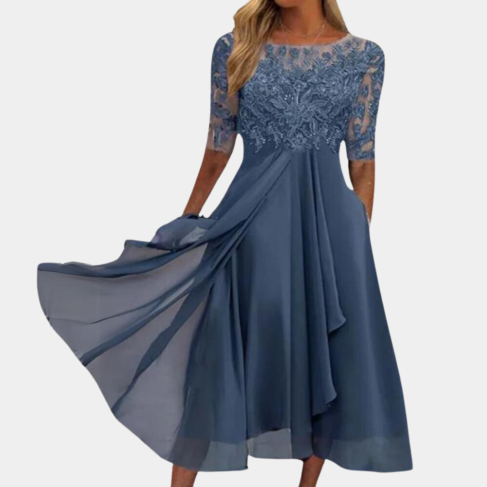 Robe longue d'été à manches courtes – fraîcheur élégante et féminité au quotidien