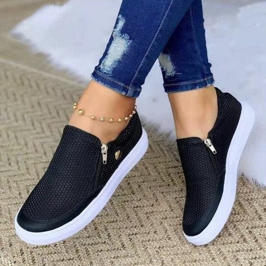 Thaïs – Chaussures avec fermeture zippée femme