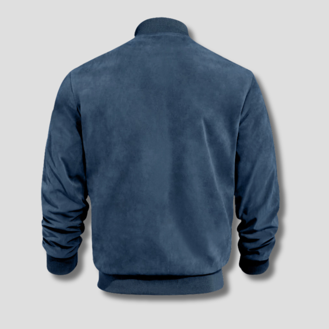 Veste pour homme automne légère déperlante en suédine avec coupe moderne Théo