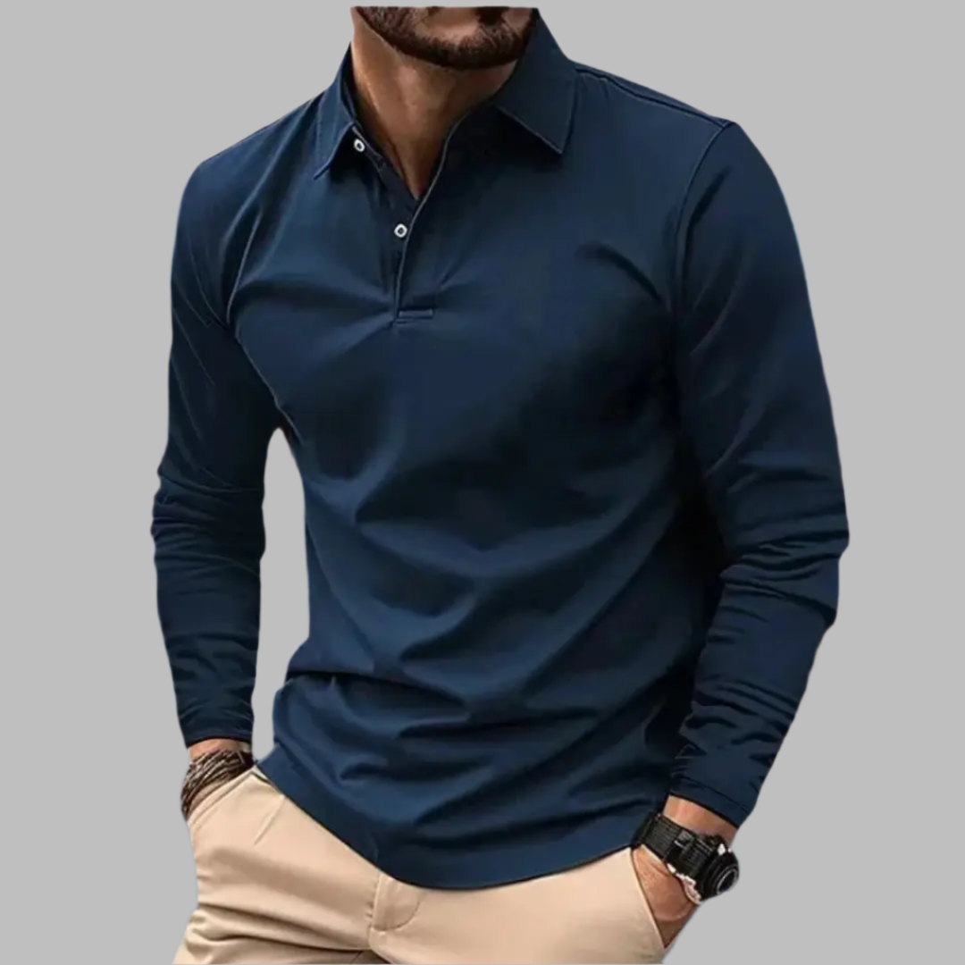 Lucas – Polo à manches longues homme