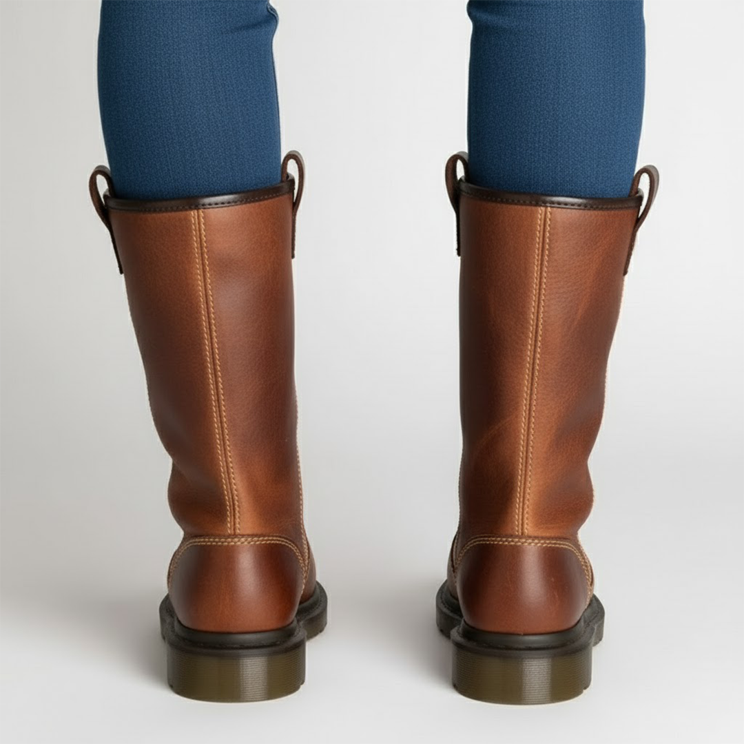 Mathieu – Bottes en cuir doublées style travail d’hiver homme