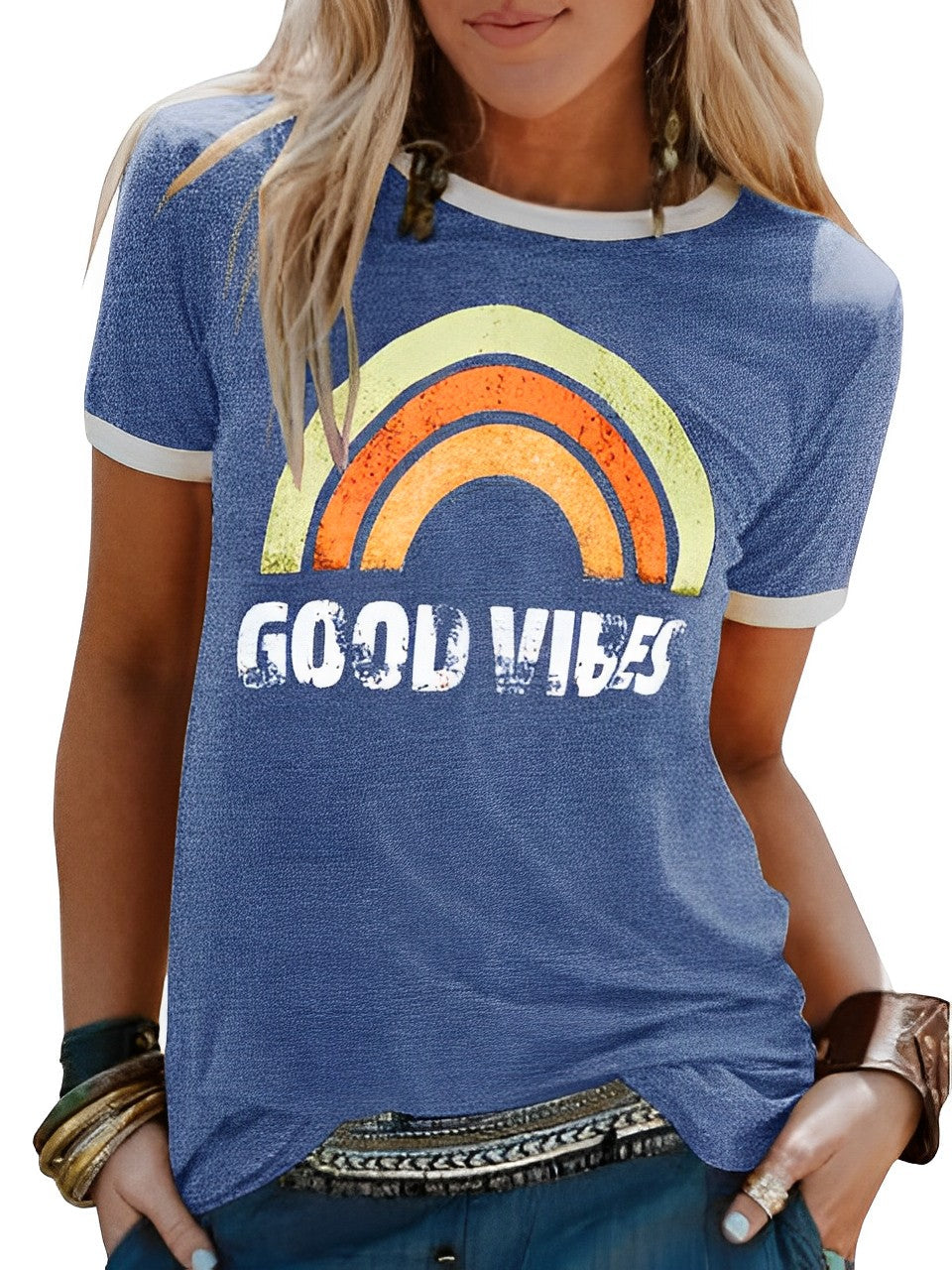 Léa – T-shirt Good Vibes femme