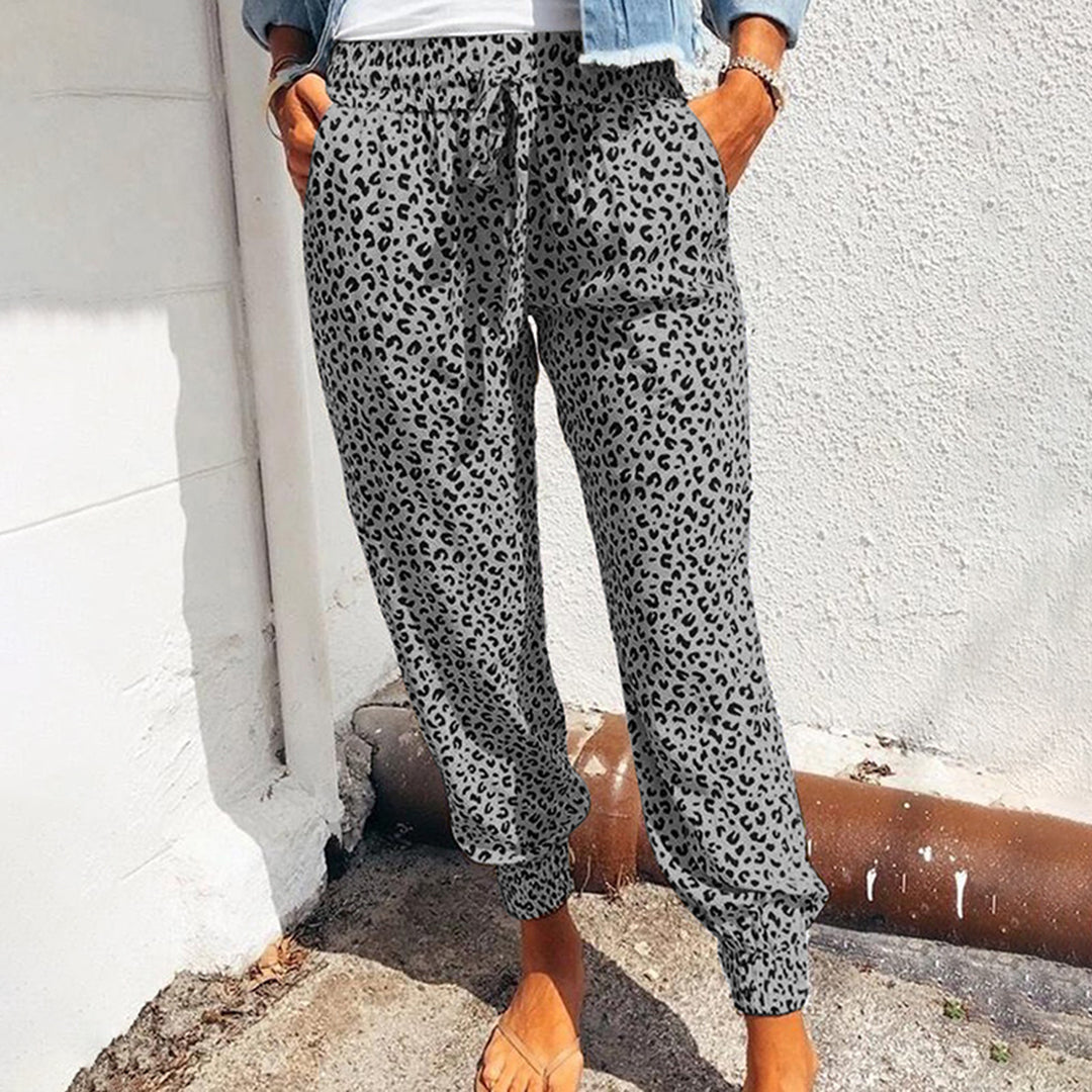 Pantalon de loisir à imprimé léopard – style affirmé et confort au quotidien