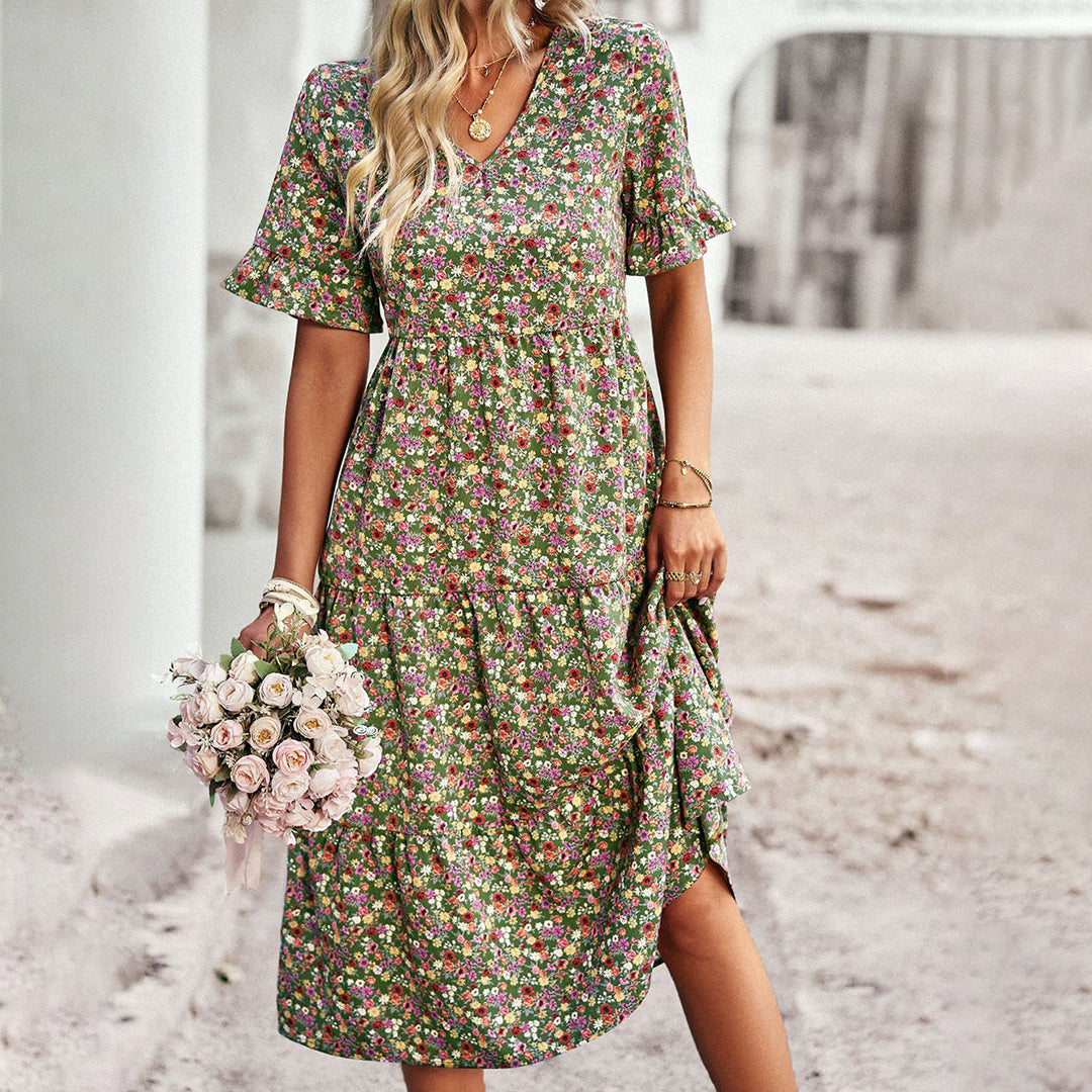 Robe Fleurie d’Été – Silhouette Flatteuse et Style Féminin pour Toutes Vos Occasions