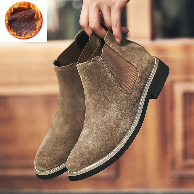 Valentin – Bottines Chelsea homme en daim