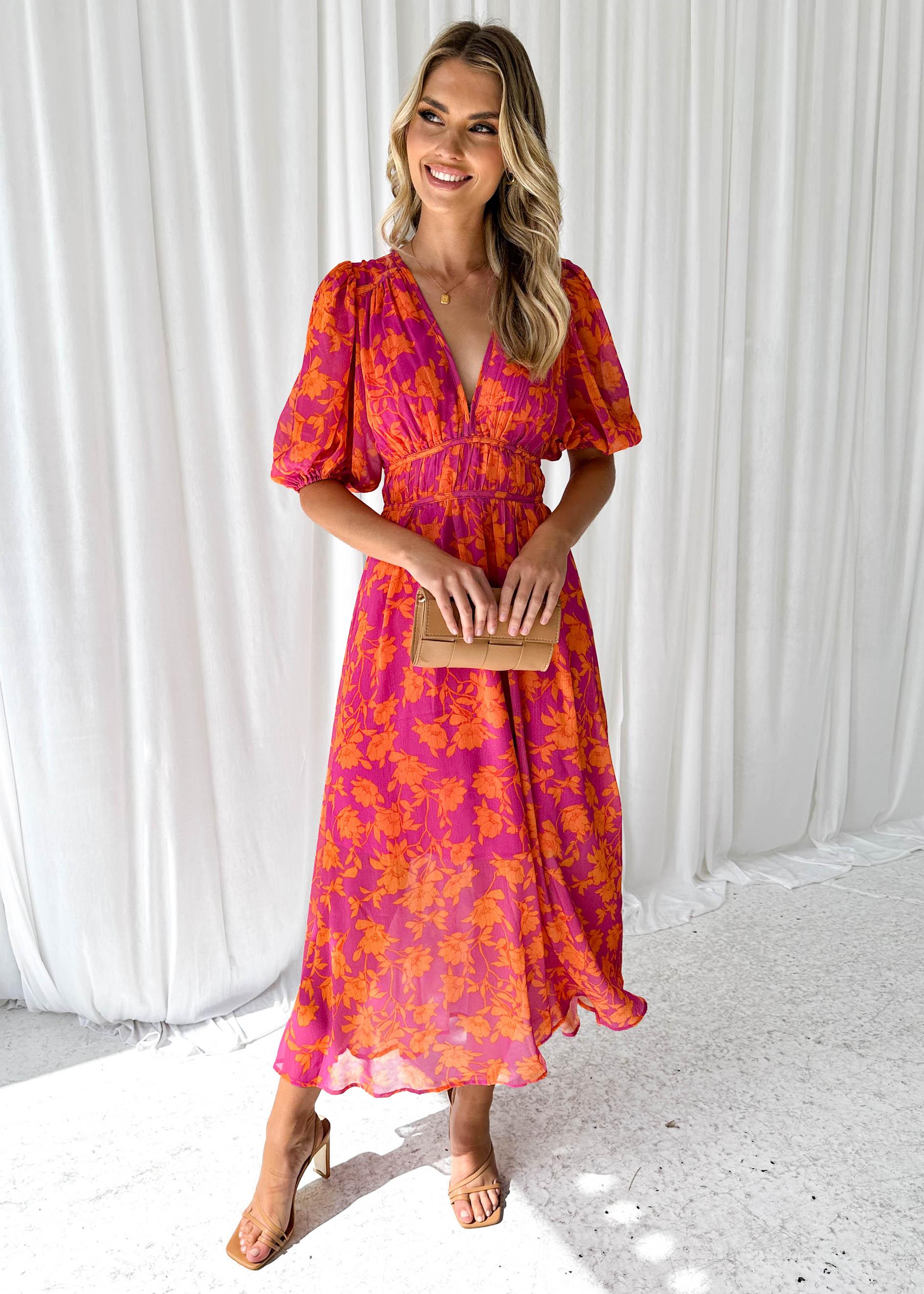 Robe longue d'été pour femme élégante avec col en V et coupe flatteuse confortable