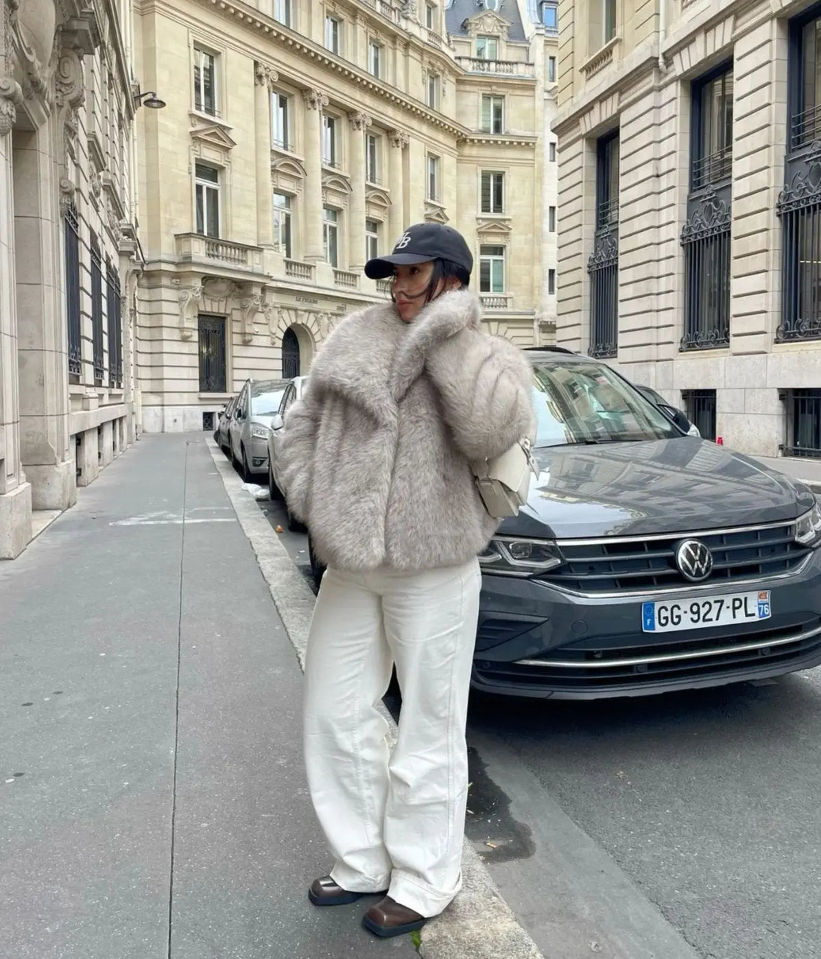 Maëlys – Veste en fausse fourrure d’hiver femme élégante