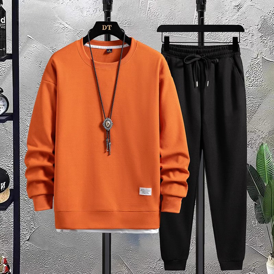 Ensemble de jogging pour homme automne doux en coton mélangé avec coupe décontractée Jordan