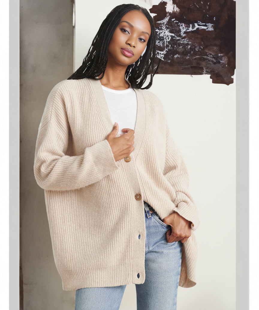 Claire – Gilet femme oversize