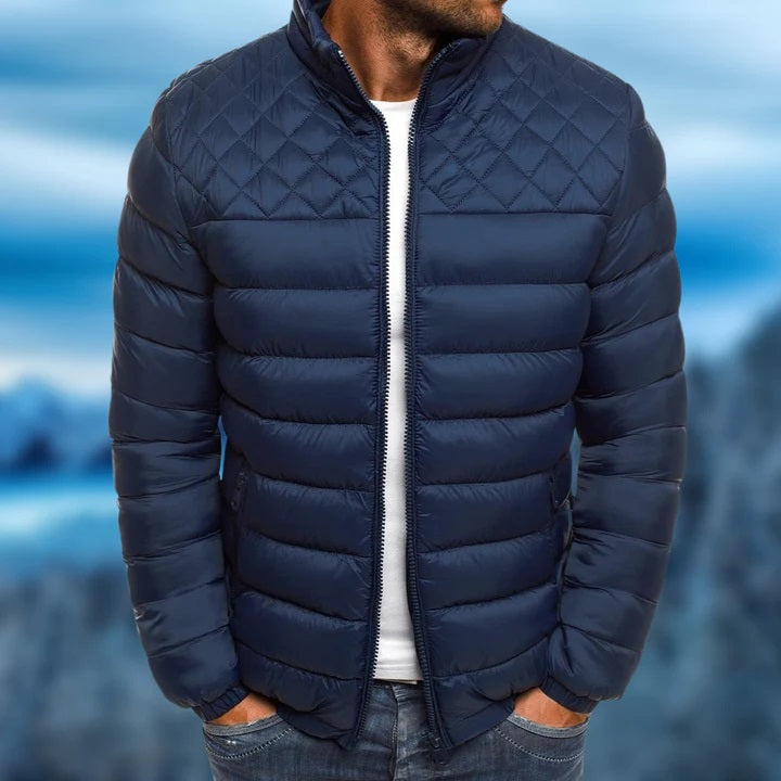 Veste matelassée imperméable pour homme automne en polyester coupe-vent au style urbain Keith
