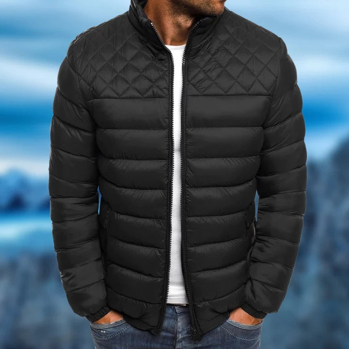 Veste matelassée imperméable pour homme automne en polyester coupe-vent au style urbain Keith