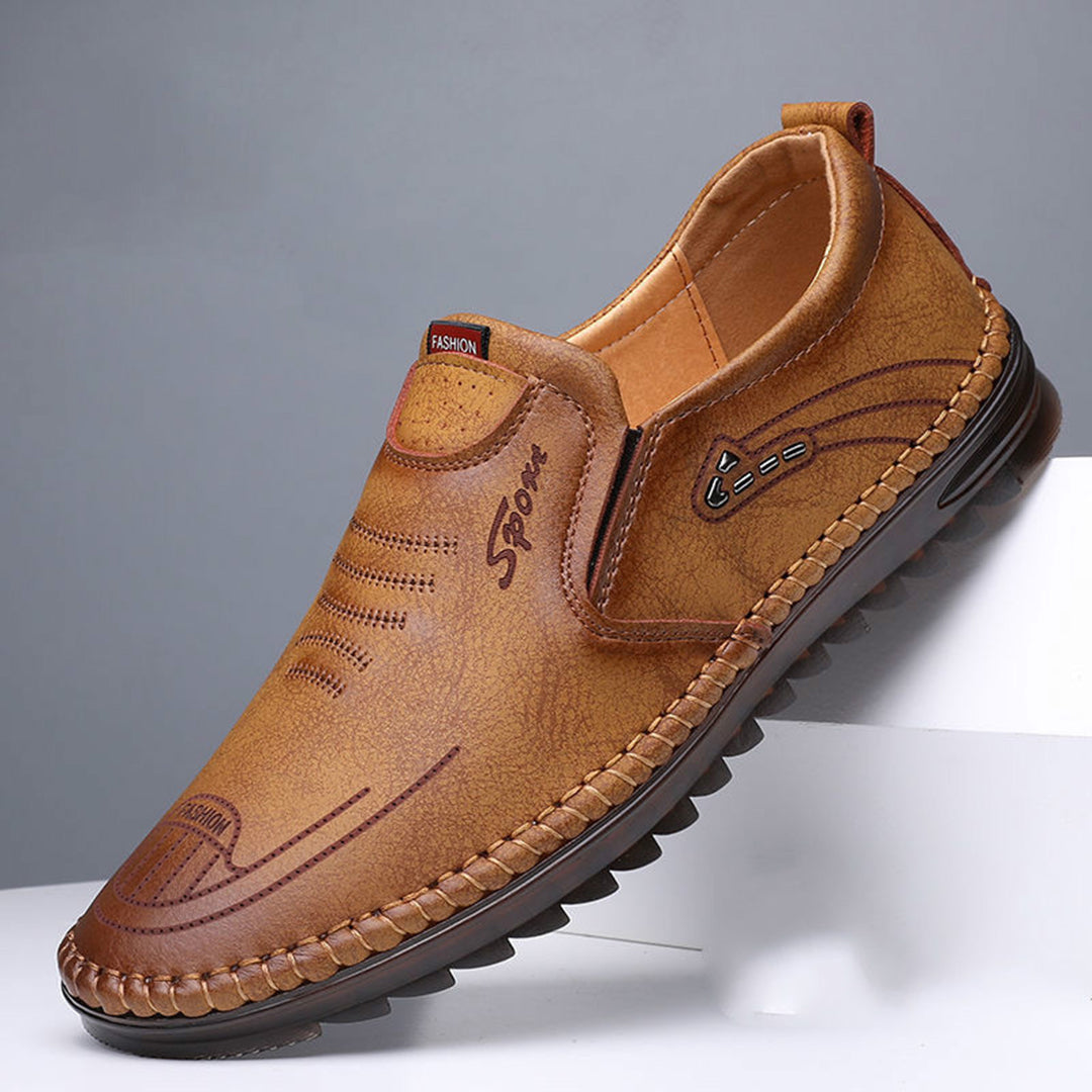 Mocassins pour homme automne légers respirants en cuir PU à semelle crantée Amerigo