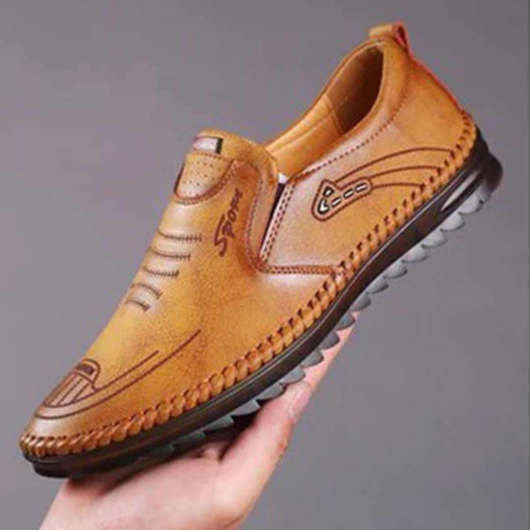 Mocassins pour homme automne légers respirants en cuir PU à semelle crantée Amerigo