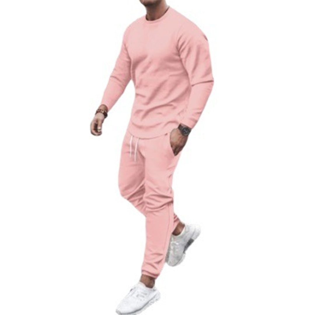 Ensemble de survêtement pour homme automne doux en tissu stretch avec coupe ajustée Luka
