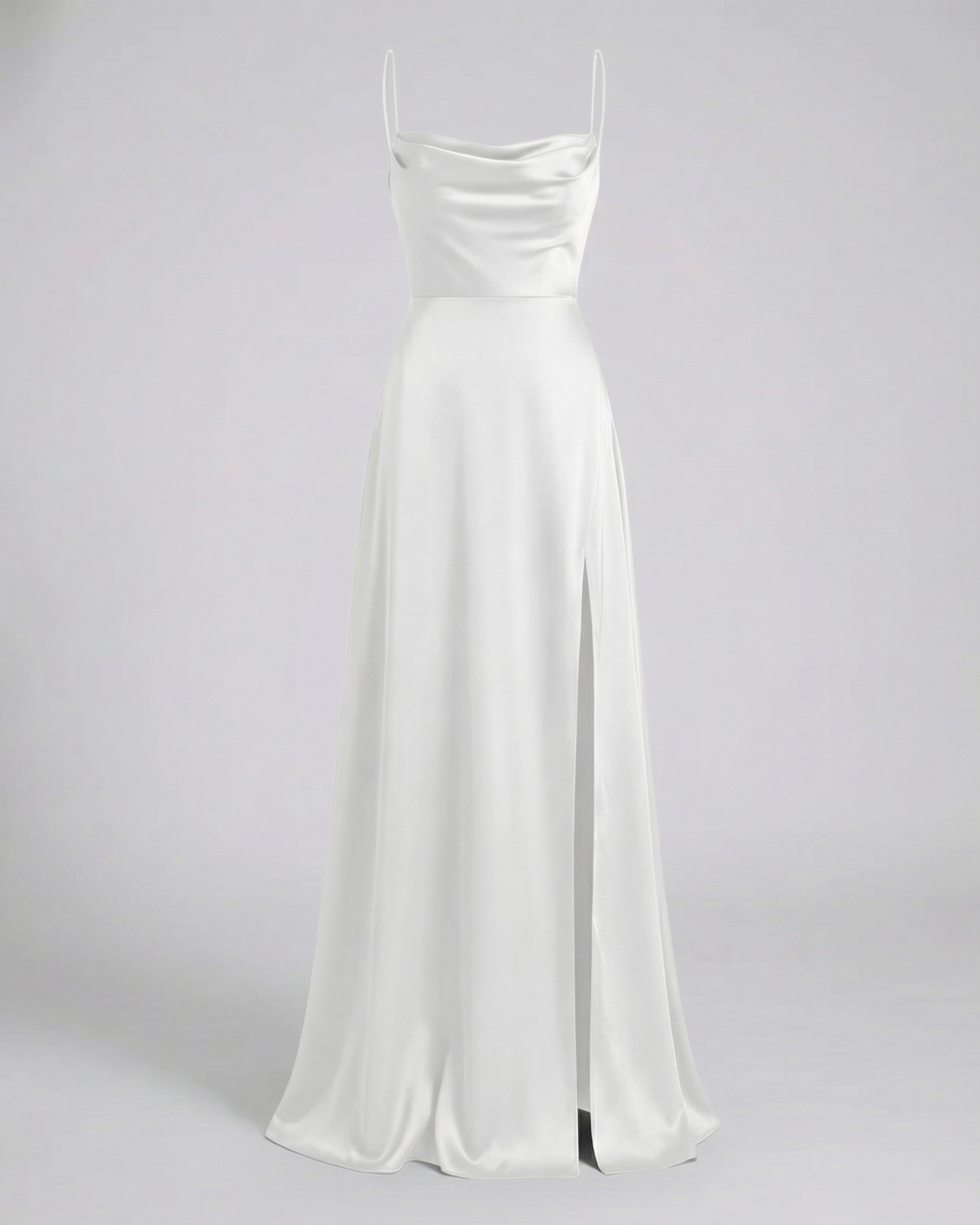 Ombline – Robe maxi élégante à drapé et fente latérale femme