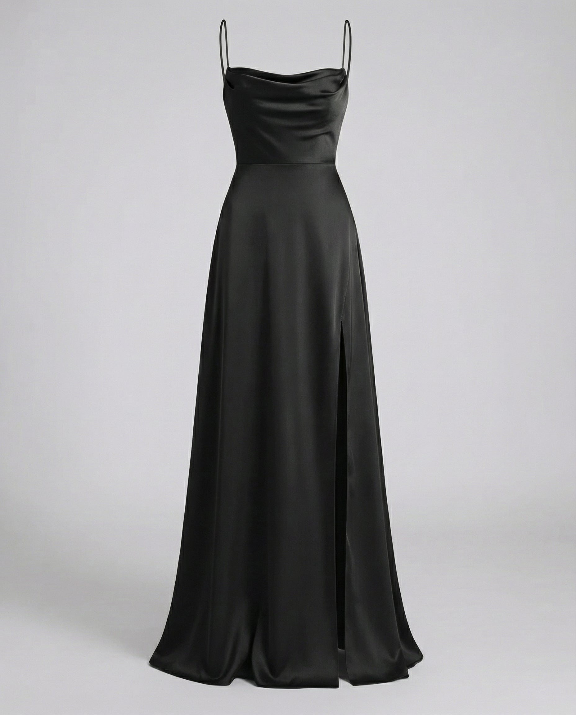 Ombline – Robe maxi élégante à drapé et fente latérale femme