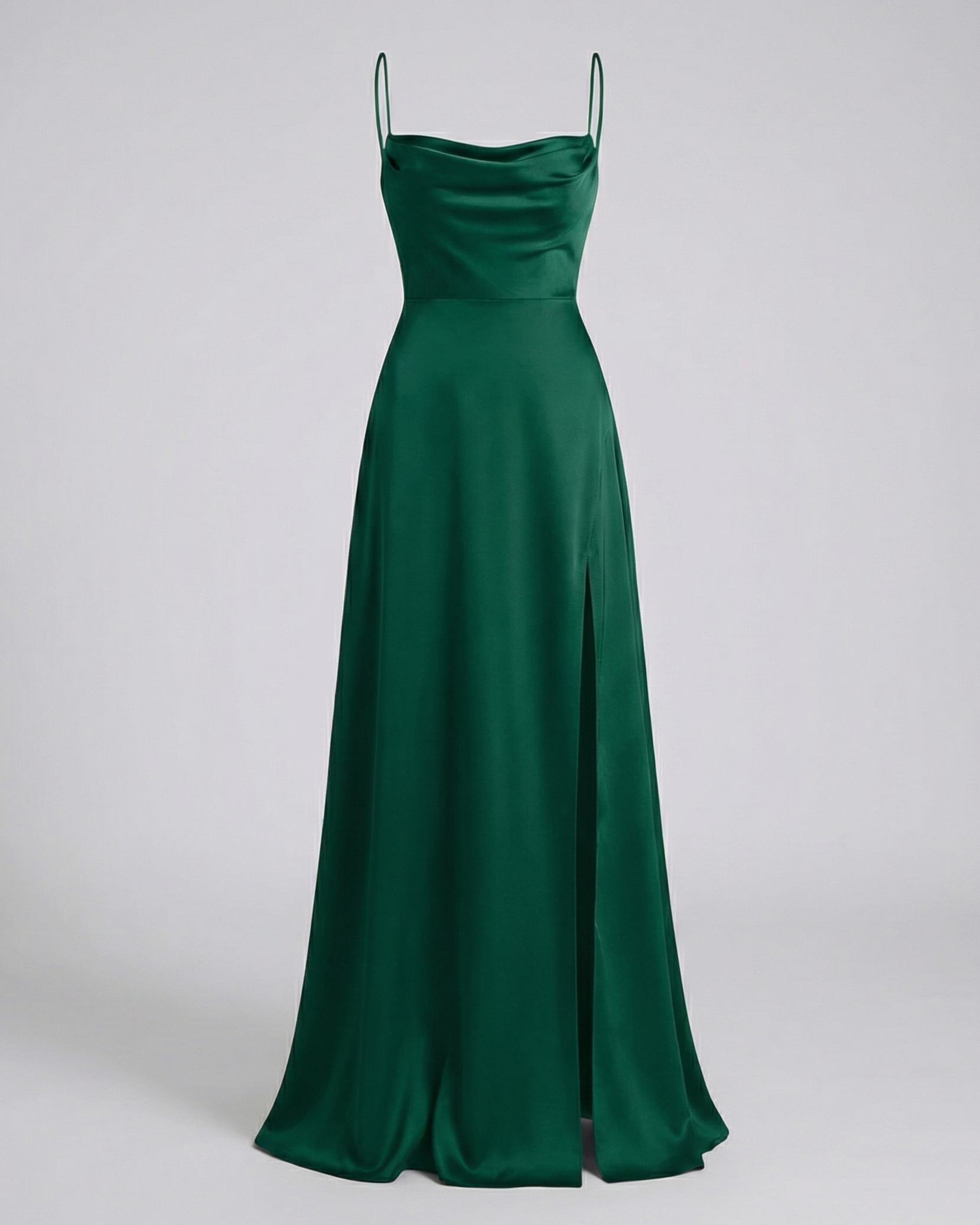 Ombline – Robe maxi élégante à drapé et fente latérale femme