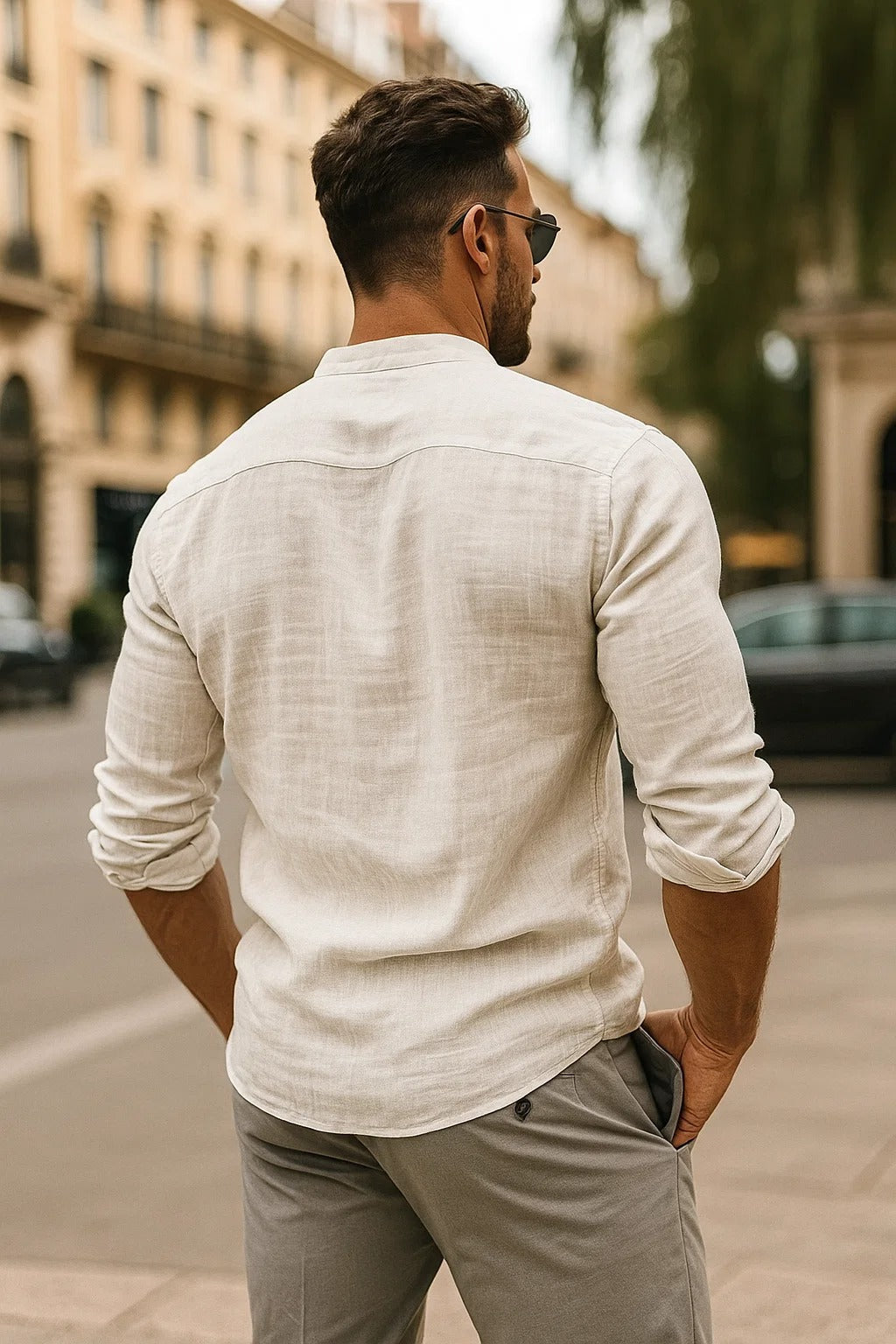 Maxime – Chemise casual à manches 3/4 homme