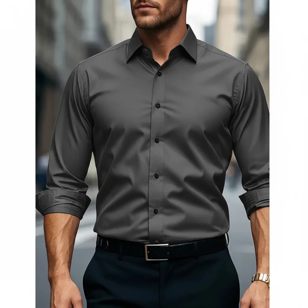 Lucas – Chemise slim fit à boutons homme