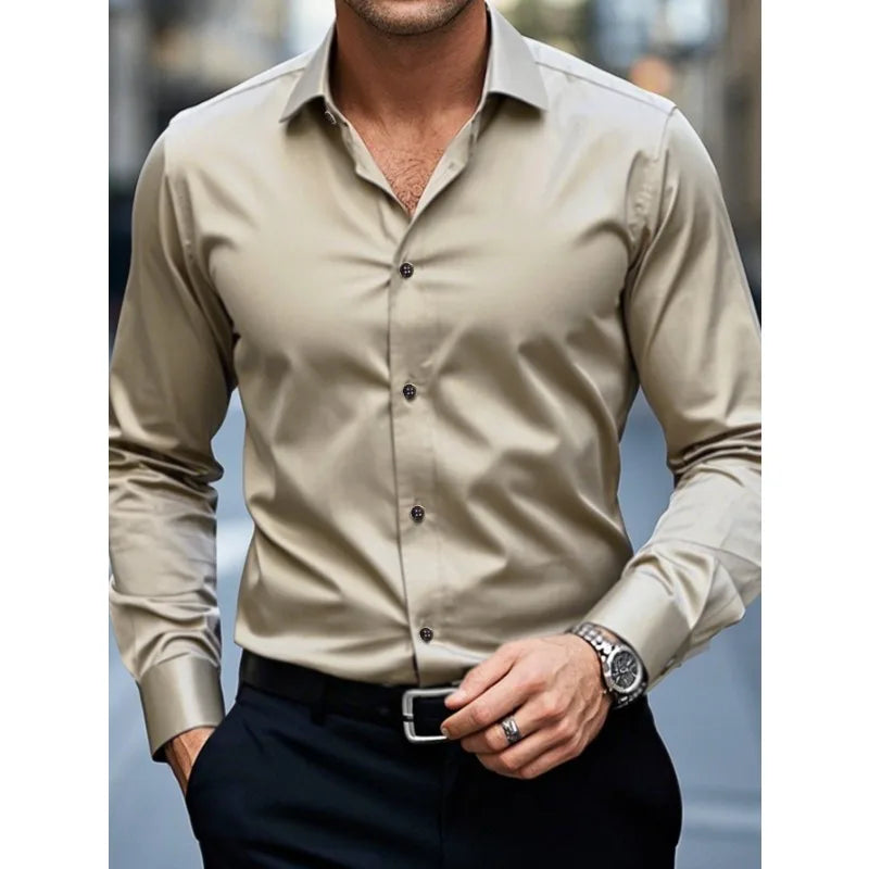 Lucas – Chemise slim fit à boutons homme