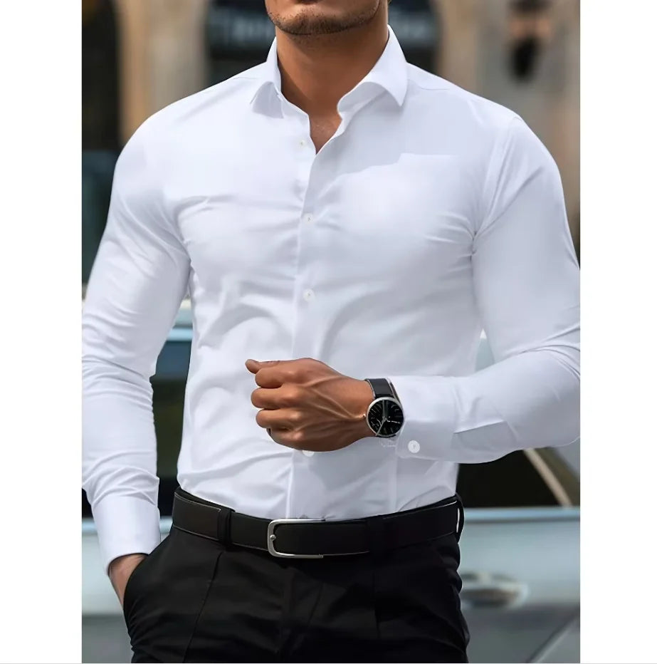 Lucas – Chemise slim fit à boutons homme