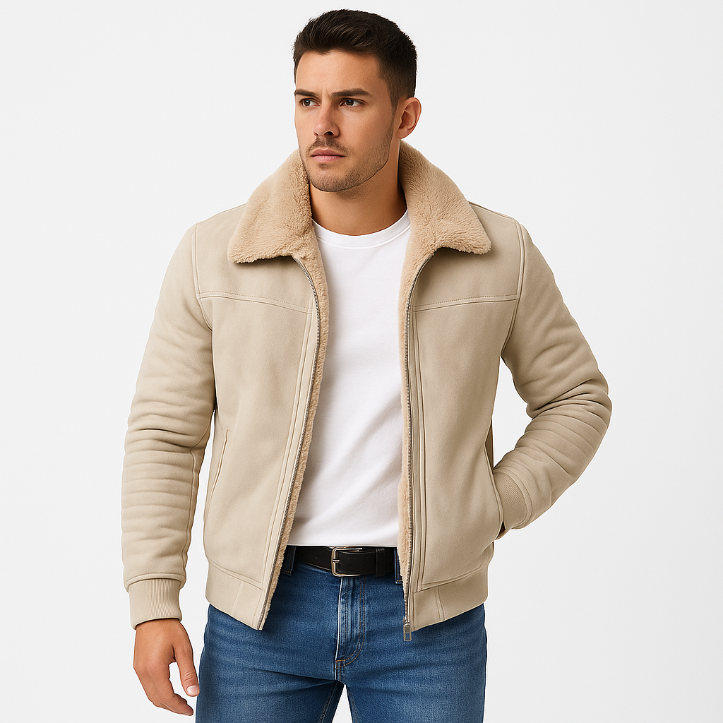Lucas – Manteau d’hiver avec col homme