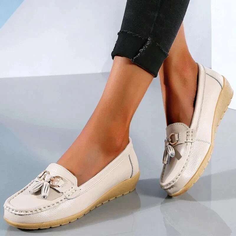 Mocassins femme en cuir souple et respirant 11