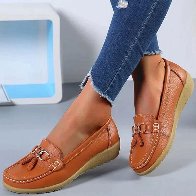 Mocassins femme en cuir souple et respirant 4