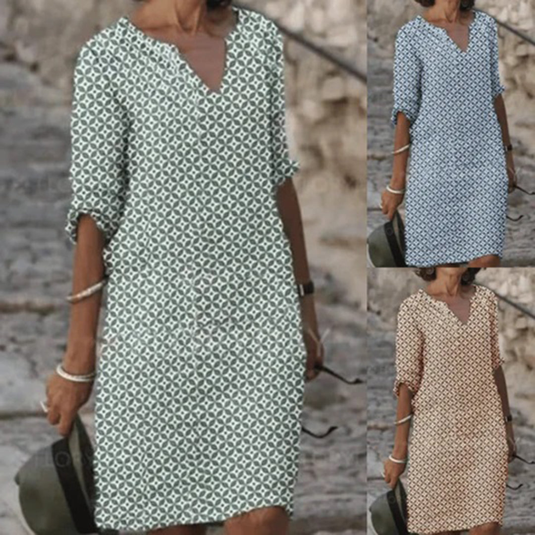 Robe élégante et confortable pour la mi-saison – simplicité raffinée au quotidien
