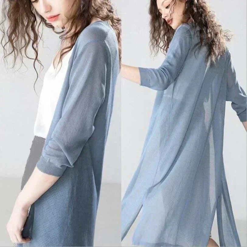 Léna – Gilet long femme