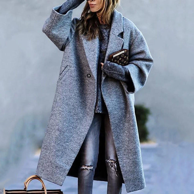 Claire – Manteau long femme automne