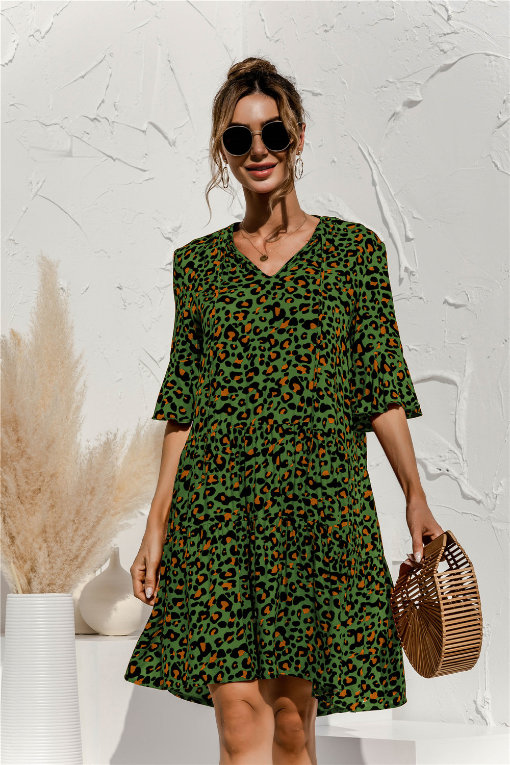 Séraphine – Robe midi d’été taille basse femme