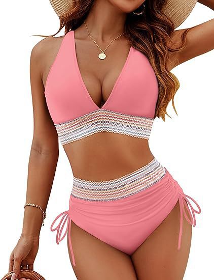 Maillot de bain une pièce sculptant à effet push-up et décolleté en V