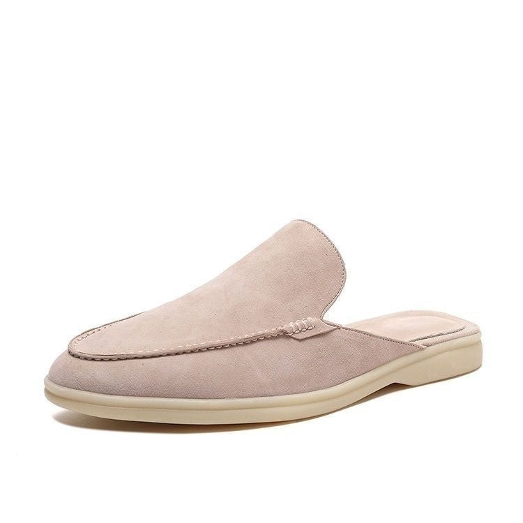 Mocassins homme à enfiler à dos ouvert chaussures sans lacets été