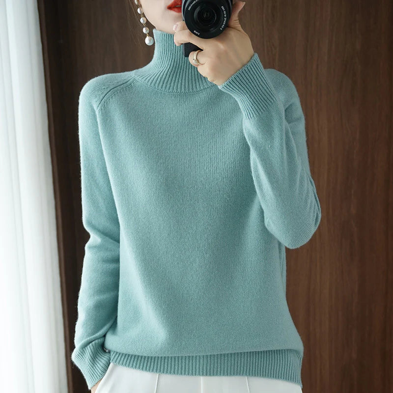 Claire – Pull femme col roulé