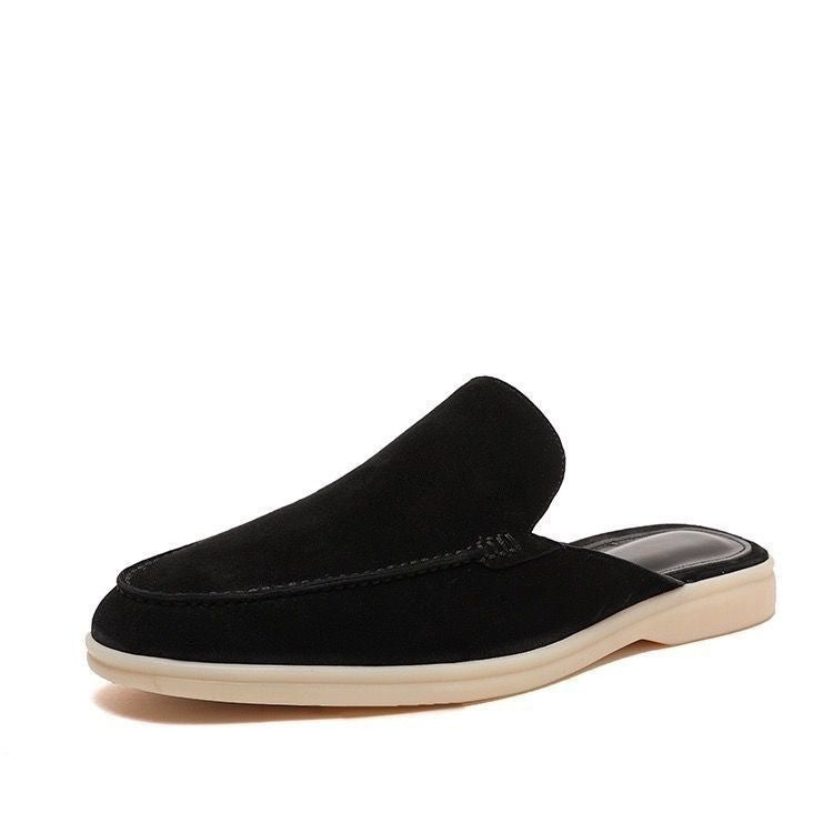 Mocassins homme à enfiler à dos ouvert chaussures sans lacets été