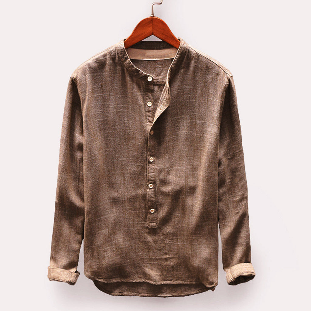 Éloi – Chemise homme printemps col mao
